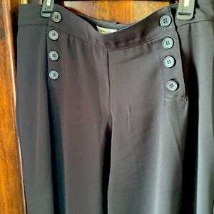 Max studio black pants. Size 10 sailor style.